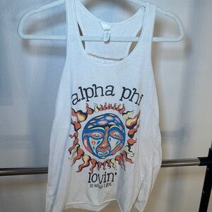 Alpha Phi Sublime Racerback Size P